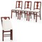 Set of 4 Beige Linen Folding Dining Chairs – Rubber Wood Frame, Padded Seat, Ergonomic Backrest